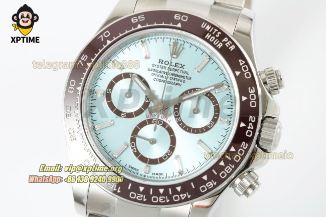 Daytona 126506 40mm CLEAN Ice Blue/Diamonds on SS/SS Bracelet SH4131 Super Clone Daytona 126506 40mm CLEAN Ice Blue/Diamonds on SS/SS Bracelet SH4131 Super Clone