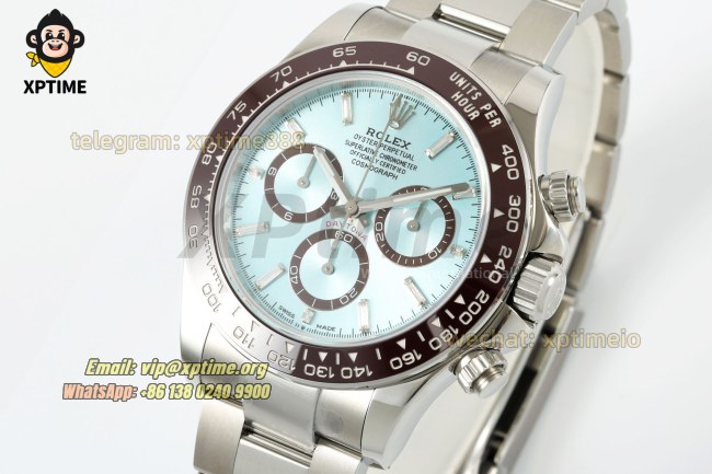 Daytona 126506 40mm CLEAN Ice Blue/Diamonds on SS/SS Bracelet SH4131 Super Clone Daytona 126506 40mm CLEAN Ice Blue/Diamonds on SS/SS Bracelet SH4131 Super Clone
