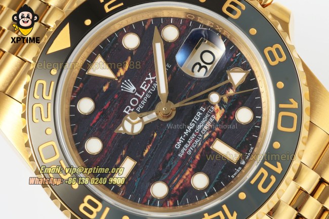 GMT Master II 126718 GRNR 40mm 3EF Tiger Iron/Dot on Jub YG/YG Bracelet SH3285 GMT Master II 126718 GRNR 40mm 3EF Tiger Iron/Dot on Jub YG/YG Bracelet SH3285