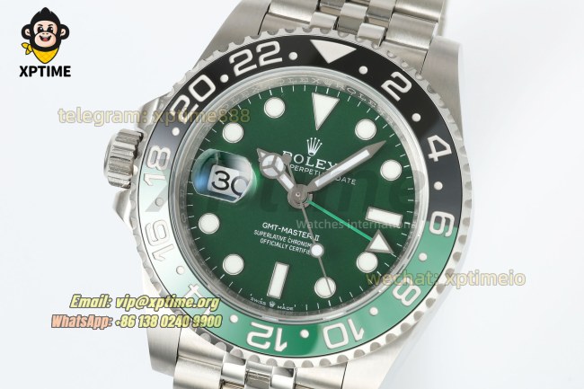 GMT Master II 126729 40mm 3EF Green/Dot on Jub SS/SS Bracelet SH3285 Super Clone GMT Master II 126729 40mm 3EF Green/Dot on Jub SS/SS Bracelet SH3285 Super Clone