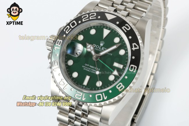GMT Master II 126729 40mm 3EF Green/Dot on Jub SS/SS Bracelet SH3285 Super Clone GMT Master II 126729 40mm 3EF Green/Dot on Jub SS/SS Bracelet SH3285 Super Clone