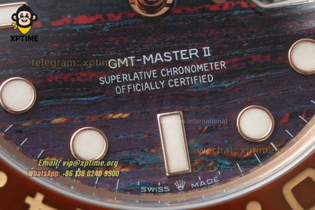 GMT Master II 126715 Rootbeer 40mm 3EF Tiger Iron/Dot on Oys RG/RG Bracelet SH3285 GMT Master II 126715 Rootbeer 40mm 3EF Tiger Iron/Dot on Oys RG/RG Bracelet SH3285