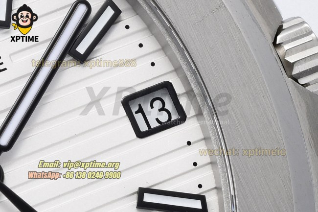 Nautilus 5711 40mm 3KF White/Stick on SS/SS Bracelet A324 Nautilus 5711 40mm 3KF White/Stick on SS/SS Bracelet A324