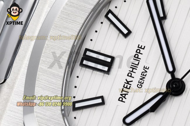 Nautilus 5711 40mm 3KF White/Stick on SS/SS Bracelet A324 Nautilus 5711 40mm 3KF White/Stick on SS/SS Bracelet A324