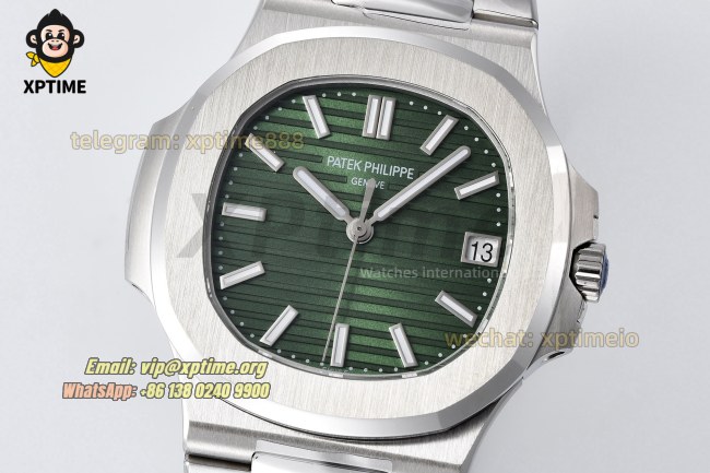 Nautilus 5711 40mm 3KF Green/Stick on SS/SS Bracelet A330SC Nautilus 5711 40mm 3KF Green/Stick on SS/SS Bracelet A330SC