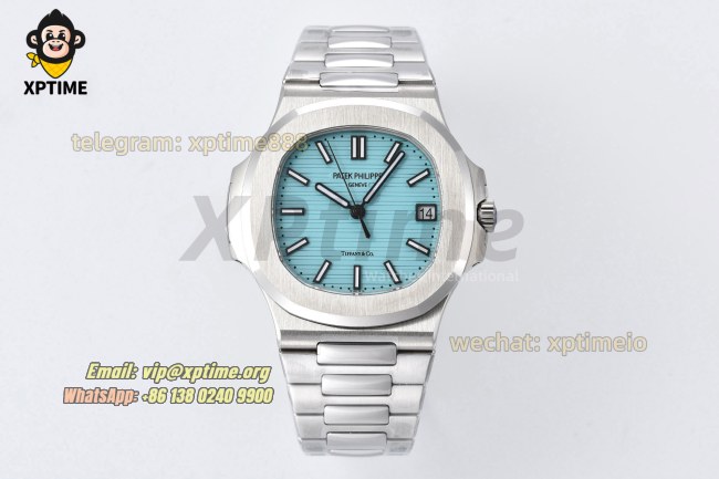 Nautilus 5711 40mm 3KF Tiffany Blue/Stick on SS/SS Bracelet A330SC Nautilus 5711 40mm 3KF Tiffany Blue/Stick on SS/SS Bracelet A330SC