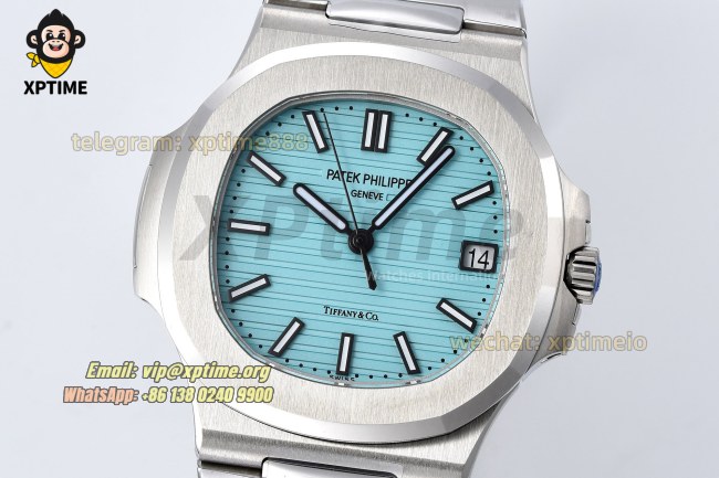 Nautilus 5711 40mm 3KF Tiffany Blue/Stick on SS/SS Bracelet A330SC Nautilus 5711 40mm 3KF Tiffany Blue/Stick on SS/SS Bracelet A330SC