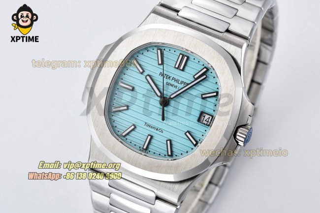 Nautilus 5711 40mm 3KF Tiffany Blue/Stick on SS/SS Bracelet A330SC Nautilus 5711 40mm 3KF Tiffany Blue/Stick on SS/SS Bracelet A330SC