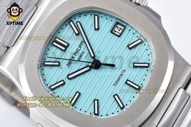 Nautilus 5711 40mm 3KF Tiffany Blue/Stick on SS/SS Bracelet A330SC Nautilus 5711 40mm 3KF Tiffany Blue/Stick on SS/SS Bracelet A330SC