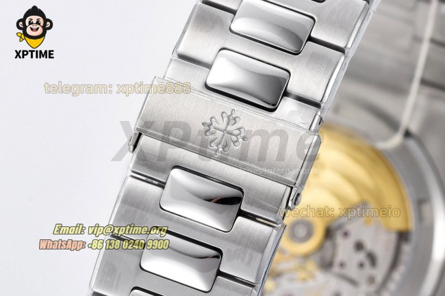 Nautilus 5711 40mm 3KF White/Stick on SS/SS Bracelet A324 Nautilus 5711 40mm 3KF White/Stick on SS/SS Bracelet A324