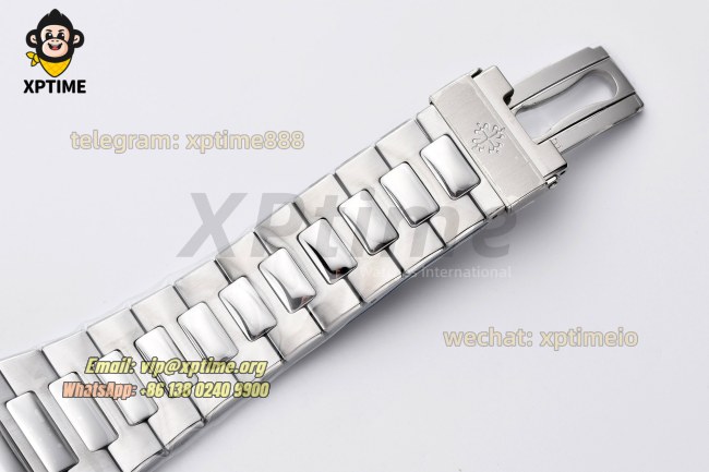 Nautilus 5711 40mm 3KF White/Stick on SS/SS Bracelet A324 Nautilus 5711 40mm 3KF White/Stick on SS/SS Bracelet A324