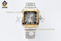 Santos De Cartier 40mm BVF Gray/Roman on SS/SS Bracelet MY9019 Santos De Cartier 40mm BVF Gray/Roman on SS/SS Bracelet MY9019