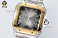 Santos De Cartier 40mm BVF Gray/Roman on SS/SS Bracelet MY9019 Santos De Cartier 40mm BVF Gray/Roman on SS/SS Bracelet MY9019