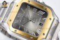 Santos De Cartier 40mm BVF Gray/Roman on SS/SS Bracelet MY9019 Santos De Cartier 40mm BVF Gray/Roman on SS/SS Bracelet MY9019