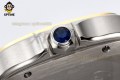 Santos De Cartier 40mm BVF Gray/Roman on SS/SS Bracelet MY9019 Santos De Cartier 40mm BVF Gray/Roman on SS/SS Bracelet MY9019