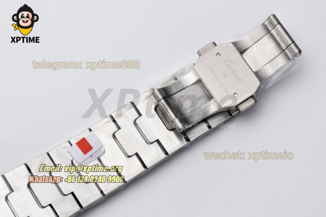 Santos De Cartier 40mm BVF Gray/Roman on SS/SS Bracelet MY9019 Santos De Cartier 40mm BVF Gray/Roman on SS/SS Bracelet MY9019