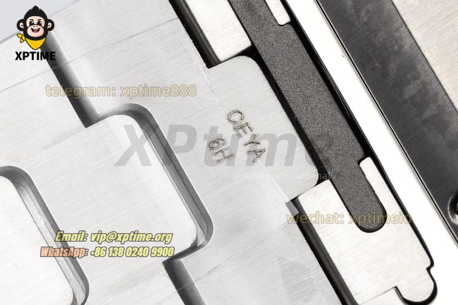 Santos De Cartier 40mm BVF Gray/Roman on SS/SS Bracelet MY9019 Santos De Cartier 40mm BVF Gray/Roman on SS/SS Bracelet MY9019