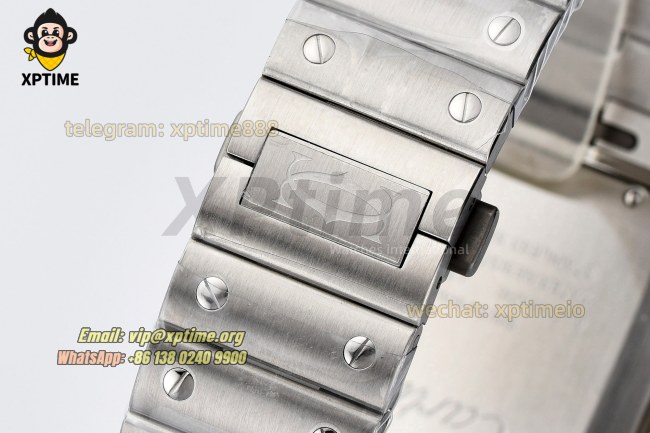 Santos De Cartier 40mm AF Green/Roman on SS/SS Bracelet MY9015 Santos De Cartier 40mm AF Green/Roman on SS/SS Bracelet MY9015