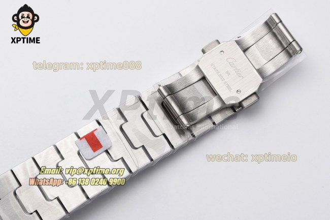 Santos De Cartier 40mm AF Green/Roman on SS/SS Bracelet MY9015 Santos De Cartier 40mm AF Green/Roman on SS/SS Bracelet MY9015