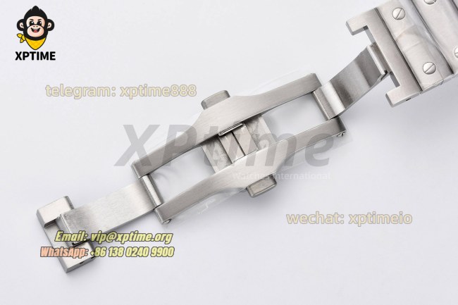 Santos De Cartier 40mm AF Green/Roman on SS/SS Bracelet MY9015 Santos De Cartier 40mm AF Green/Roman on SS/SS Bracelet MY9015