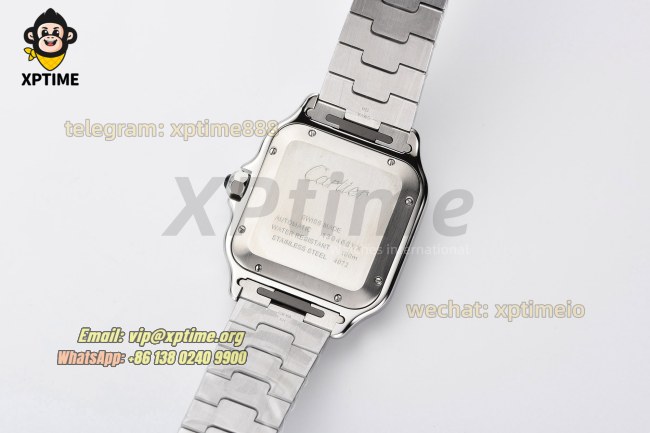 Santos De Cartier 40mm AF Green/Roman on SS/SS Bracelet MY9015 Santos De Cartier 40mm AF Green/Roman on SS/SS Bracelet MY9015