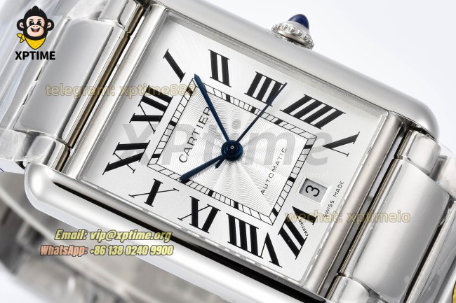 Tank Must Date 41mm AF White/Roman on SS/SS Bracelet Quartz Tank Must Date 41mm AF White/Roman on SS/SS Bracelet Quartz