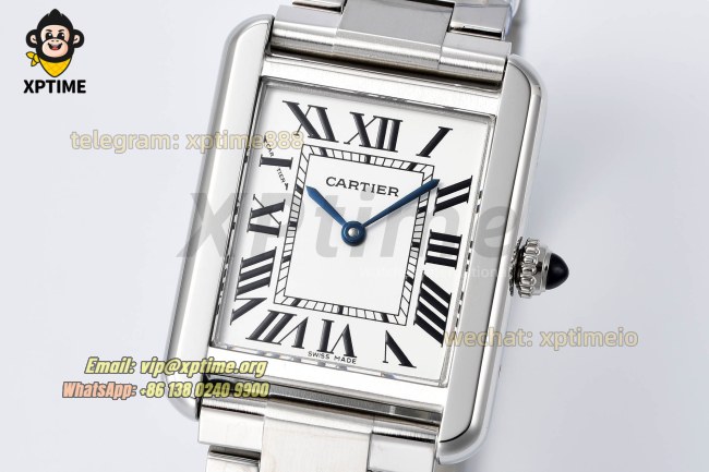 Tank Must 25.5mm AF White/Roman on SS/SS Bracelet Quartz Tank Must 25.5mm AF White/Roman on SS/SS Bracelet Quartz