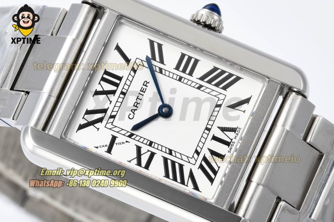 Tank Must 25.5mm AF White/Roman on SS/SS Bracelet Quartz Tank Must 25.5mm AF White/Roman on SS/SS Bracelet Quartz