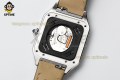 Santos Dumont 27.5mm AF White/Roman on SS/LE Strap Quartz Santos Dumont 27.5mm AF White/Roman on SS/LE Strap Quartz