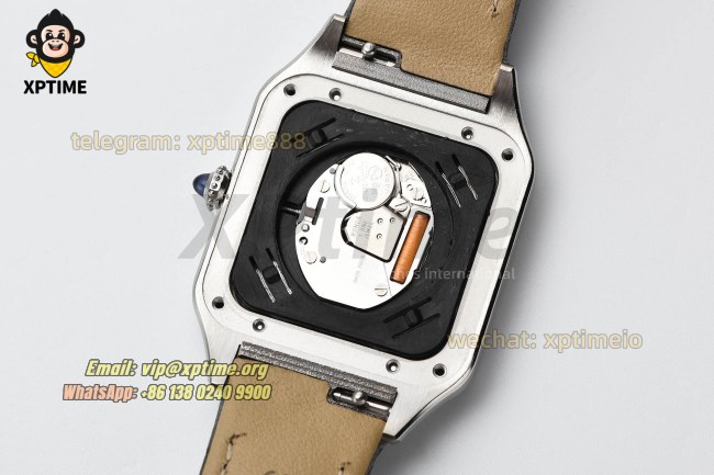Santos Dumont 27.5mm AF White/Roman on SS/LE Strap Quartz Santos Dumont 27.5mm AF White/Roman on SS/LE Strap Quartz