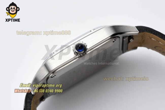 Santos Dumont 27.5mm AF White/Roman on SS/LE Strap Quartz Santos Dumont 27.5mm AF White/Roman on SS/LE Strap Quartz