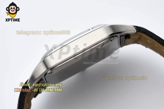Santos Dumont 27.5mm AF White/Roman on SS/LE Strap Quartz Santos Dumont 27.5mm AF White/Roman on SS/LE Strap Quartz