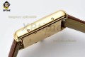 Tank Louis 22mm AF White/Roman on YG/LE Strap Quartz Tank Louis 22mm AF White/Roman on YG/LE Strap Quartz