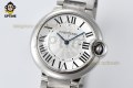 Ballon Bleu De Cartier 36mm AF White/Roman on SS/SS Bracelet Quartz Ballon Bleu De Cartier 36mm AF White/Roman on SS/SS Bracelet Quartz