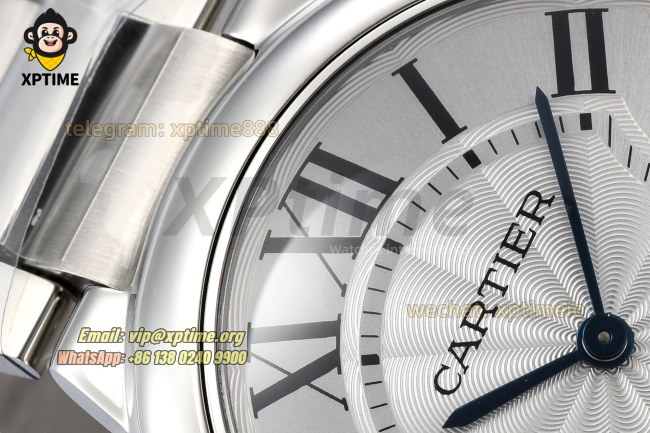 Ballon Bleu De Cartier 36mm AF White/Roman on SS/SS Bracelet Quartz Ballon Bleu De Cartier 36mm AF White/Roman on SS/SS Bracelet Quartz