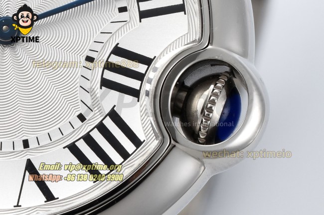 Ballon Bleu De Cartier 36mm AF White/Roman on SS/SS Bracelet Quartz Ballon Bleu De Cartier 36mm AF White/Roman on SS/SS Bracelet Quartz