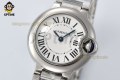 Ballon Bleu De Cartier 28mm AF White/Roman on SS/SS Bracelet Quartz Ballon Bleu De Cartier 28mm AF White/Roman on SS/SS Bracelet Quartz