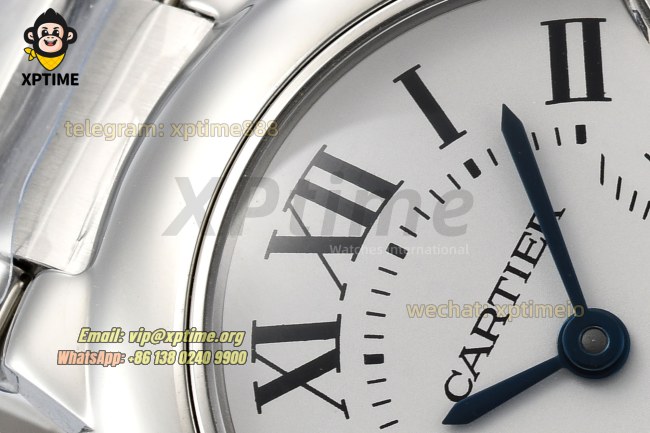 Ballon Bleu De Cartier 28mm AF White/Roman on SS/SS Bracelet Quartz Ballon Bleu De Cartier 28mm AF White/Roman on SS/SS Bracelet Quartz