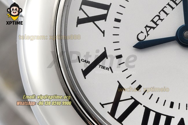 Ballon Bleu De Cartier 28mm AF White/Roman on SS/SS Bracelet Quartz Ballon Bleu De Cartier 28mm AF White/Roman on SS/SS Bracelet Quartz