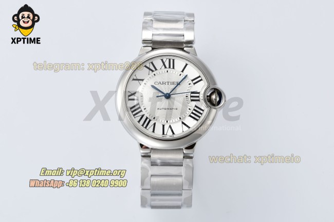 Ballon Bleu De Cartier 36mm AF White/Roman on SS/SS Bracelet NH05 Ballon Bleu De Cartier 36mm AF White/Roman on SS/SS Bracelet NH05