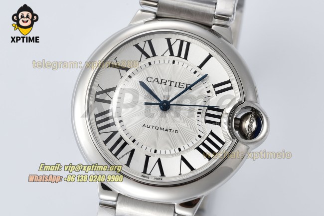 Ballon Bleu De Cartier 36mm AF White/Roman on SS/SS Bracelet NH05 Ballon Bleu De Cartier 36mm AF White/Roman on SS/SS Bracelet NH05
