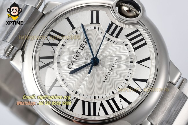 Ballon Bleu De Cartier 36mm AF White/Roman on SS/SS Bracelet NH05 Ballon Bleu De Cartier 36mm AF White/Roman on SS/SS Bracelet NH05