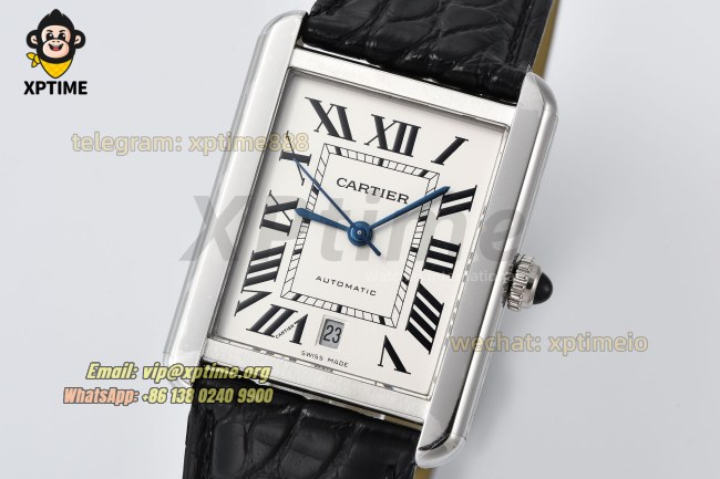 Tank Solo Date 41mm AF White/Roman on SS/LE Strap 9015 Tank Solo Date 41mm AF White/Roman on SS/LE Strap 9015