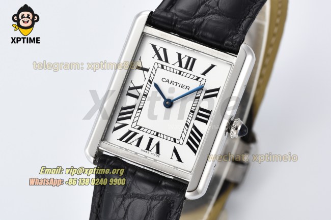 Tank Solo 27.4mm AF White/Roman on SS/LE Strap Quartz Tank Solo 27.4mm AF White/Roman on SS/LE Strap Quartz