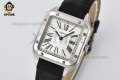 Santos Dumont 27.5mm AF White/Roman on SS/LE Strap Quartz Santos Dumont 27.5mm AF White/Roman on SS/LE Strap Quartz
