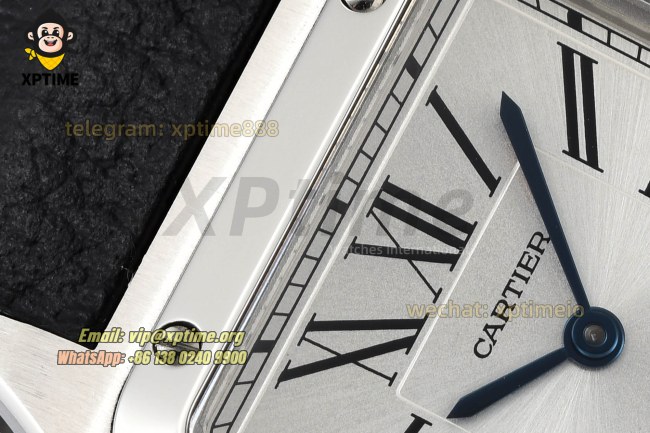 Santos Dumont 27.5mm AF White/Roman on SS/LE Strap Quartz Santos Dumont 27.5mm AF White/Roman on SS/LE Strap Quartz