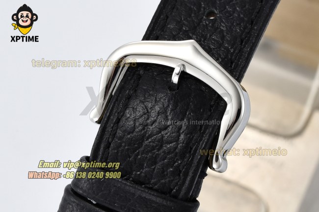 Santos Dumont 27.5mm AF White/Roman on SS/LE Strap Quartz Santos Dumont 27.5mm AF White/Roman on SS/LE Strap Quartz