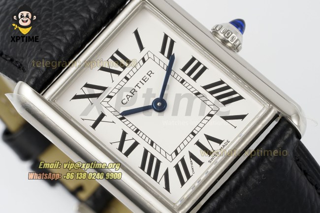 Tank Must 25.5mm AF White/Roman on SS/Lychee LE Strap Quartz Tank Must 25.5mm AF White/Roman on SS/Lychee LE Strap Quartz
