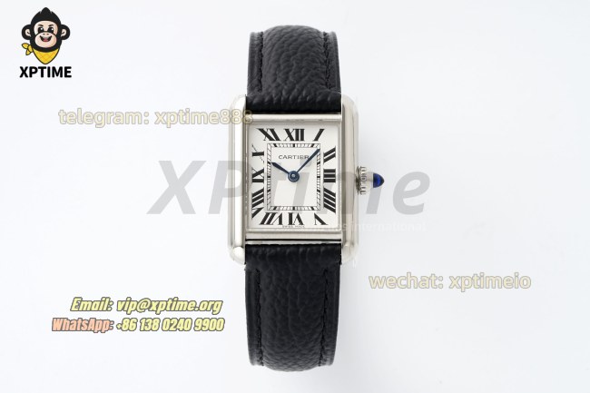 Tank Must 22mm AF White/Roman on SS/Lychee LE Strap Quartz Tank Must 22mm AF White/Roman on SS/Lychee LE Strap Quartz