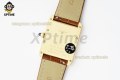 Tank Louis Date 25.5mm AF White/Roman on YG/LE Strap Quartz Tank Louis Date 25.5mm AF White/Roman on YG/LE Strap Quartz